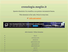 Tablet Screenshot of cronologia.meglio.it